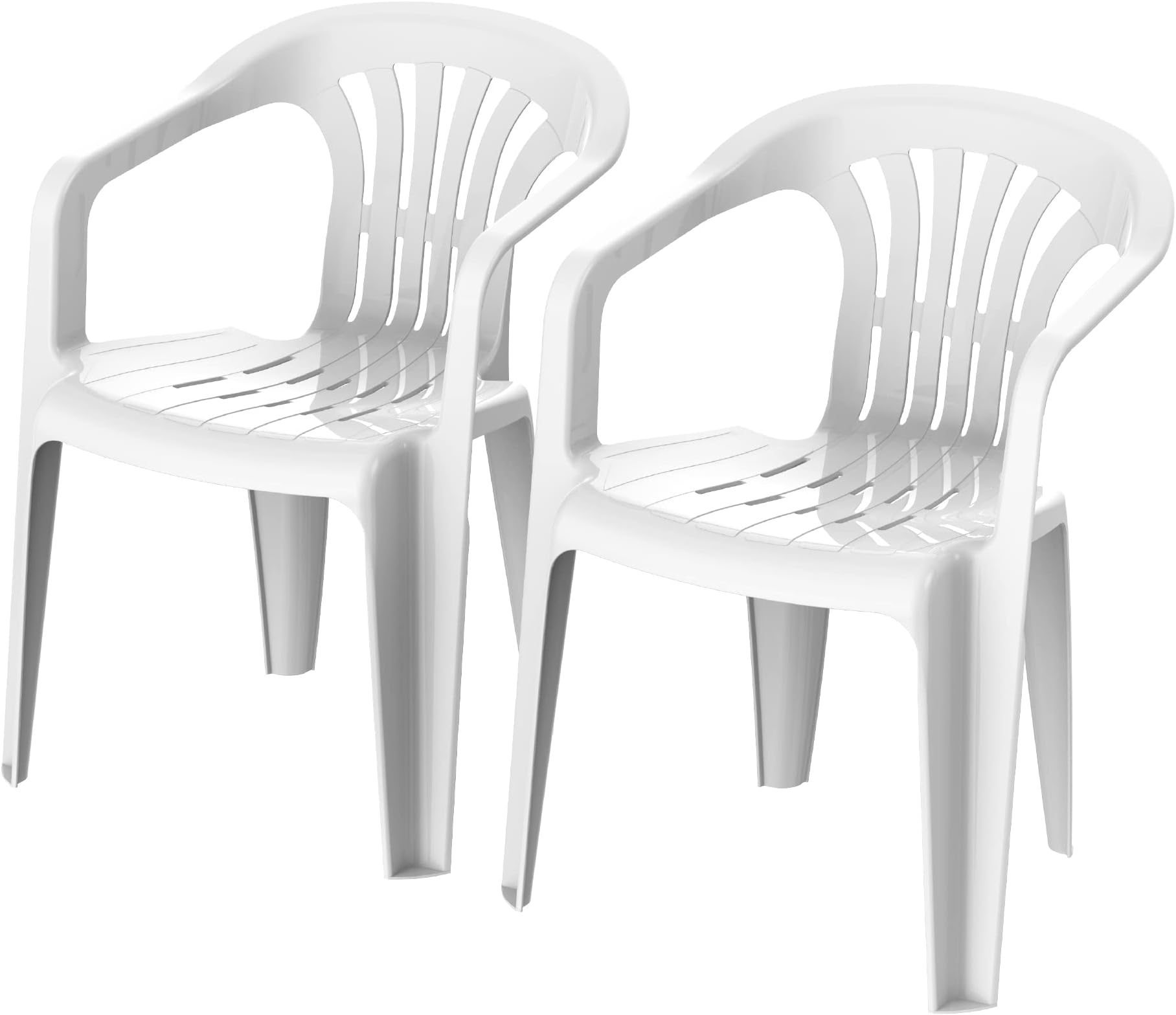 Cosmoplast Set of 2 Duchess Chair, White