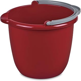 Sterilite 11205812 10 Quart Spout Pail - Durable, Easy-Pour Utility Bucket Made in USA