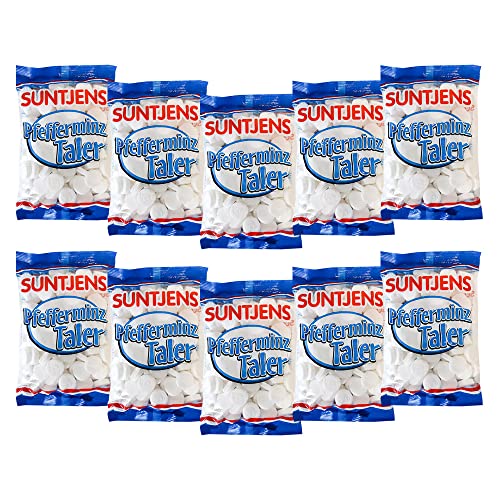 10 x Suntjens Pfefferminztaler - Pastillen mit Pfefferminzgeschmack à 310 g Beutel Cover