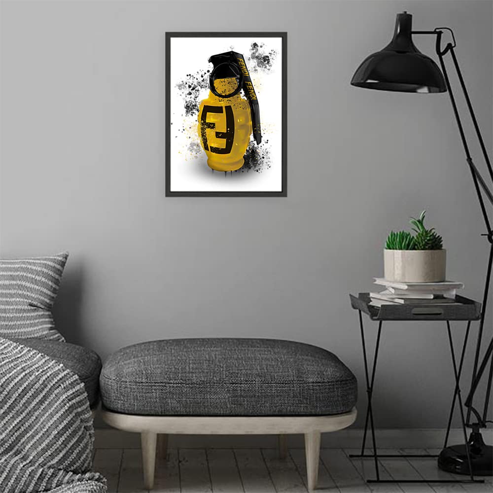 XtremeSkins Designs Print Black Floater Framed Canvas Wall Art Decoration Poster (10x14 Inch) - FASHION POPS BUNDLE B