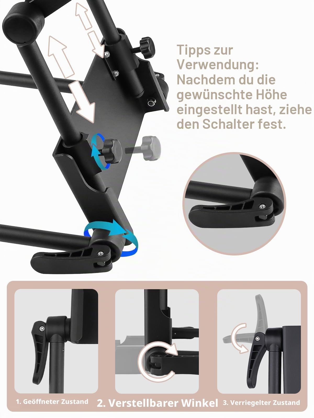 EBANKU Verstellbare Kopfstütze Gesichtskissen Wiege, Kopfstütze