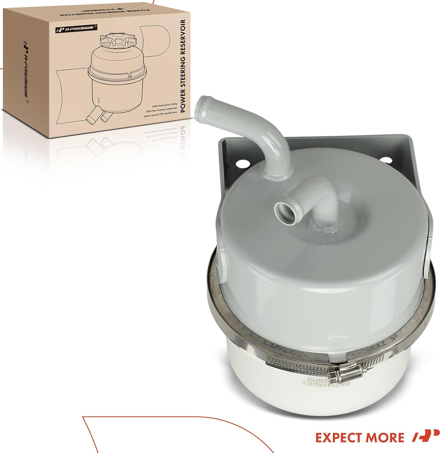 A-Premium Power Steering Reservoir/Tank with Cap Compatible with Freightliner All Models