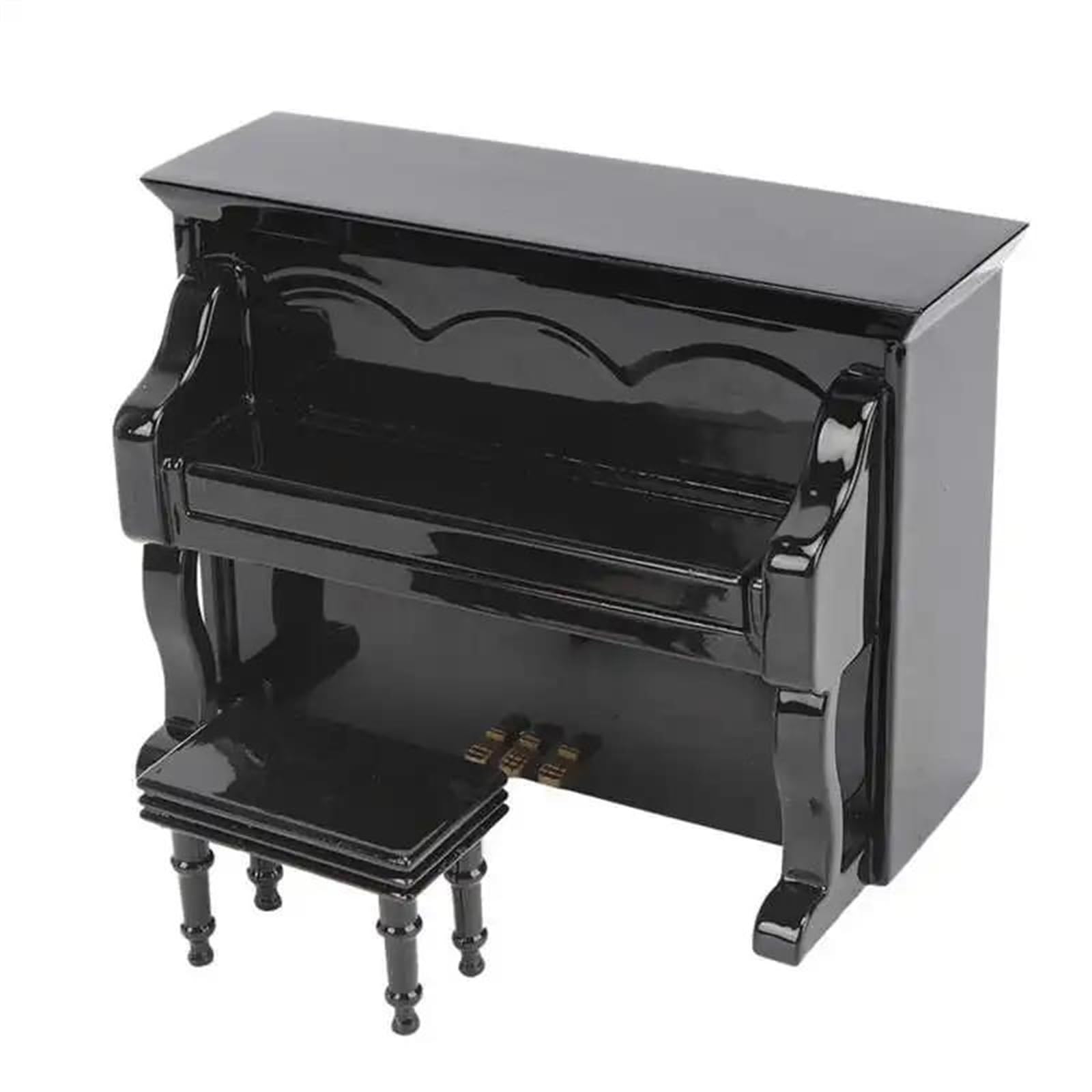 model instrumentu muzycznego Drewniane Miniaturowe Pianino Mini Instrument Muzyczny Model Home Decor Miniaturowa Pozytywka Fortepianowa