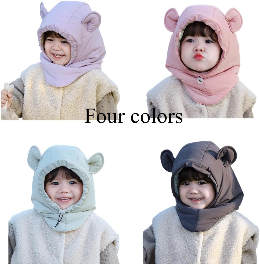 Baby Winter Hat,Warm Ultralight Windproof and Waterproof Hooded Scarf Hat for Toddle Kids Balaclava 2-12 Years - Image 6