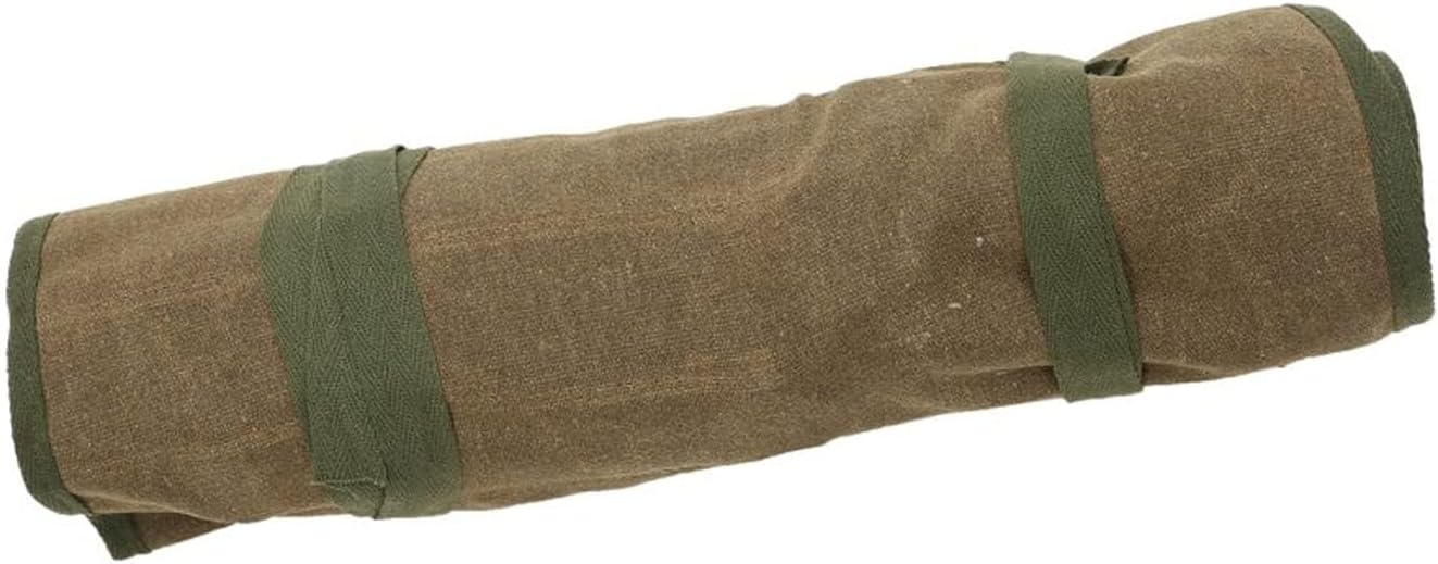 Super Tool Roll, Waxed Canvas Tool Pouch, Multi-Purpose Wrench Organizer, Waterproof Roll Up Tool Bag With 26 Pockets For Electrician, HVAC, Plumber, Carpenter or Mechanic,Large Socket Storage Case