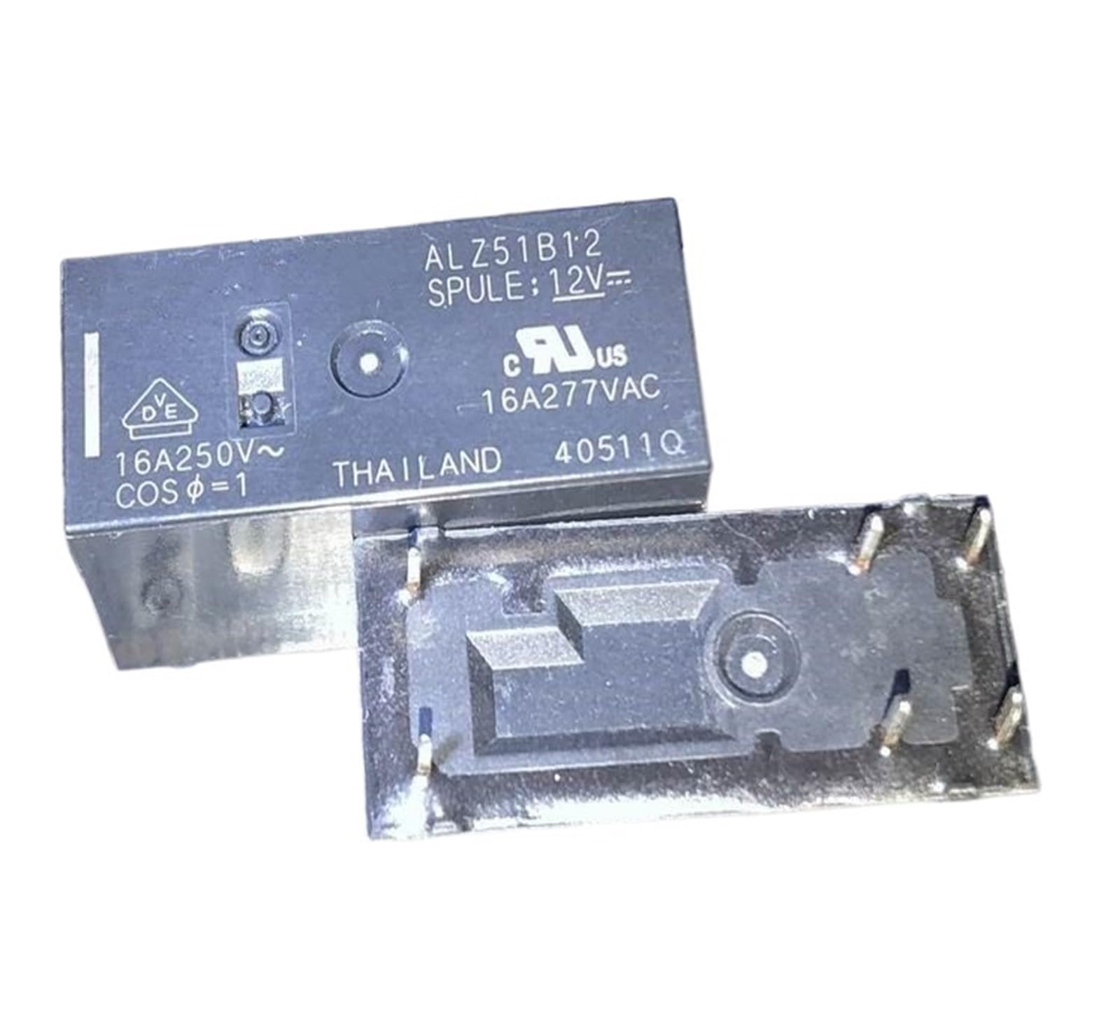 Relais 6 Broches NISZA ALZ51B12 12V 16A composant électronique de rechange