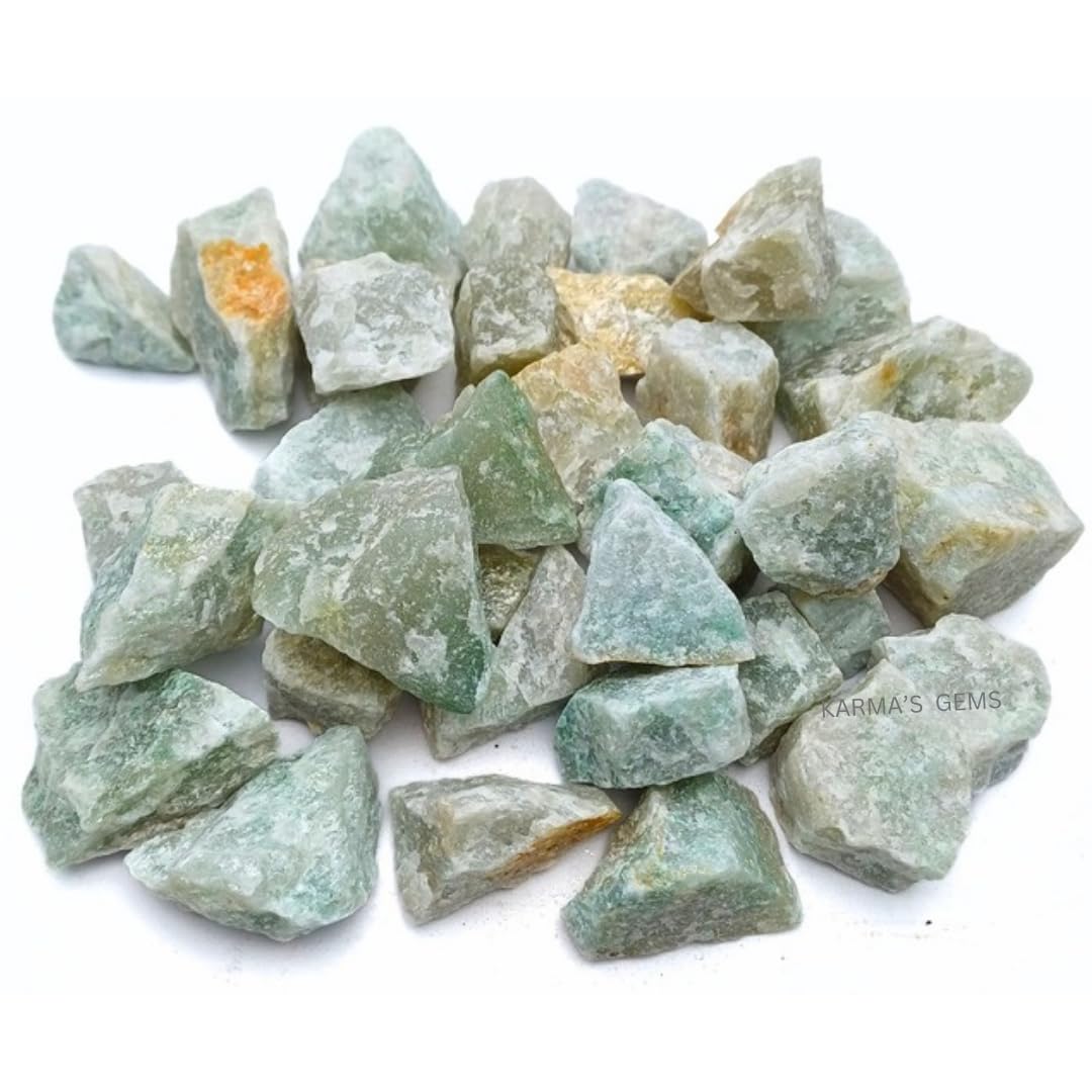 1 LB Green Aventurine - Natural Raw Stones for Tumbling, Cabbing, Fountain Rocks, Decoration, Polishing, Wire Wrapping, Wicca & Reiki, Gemstone, 1