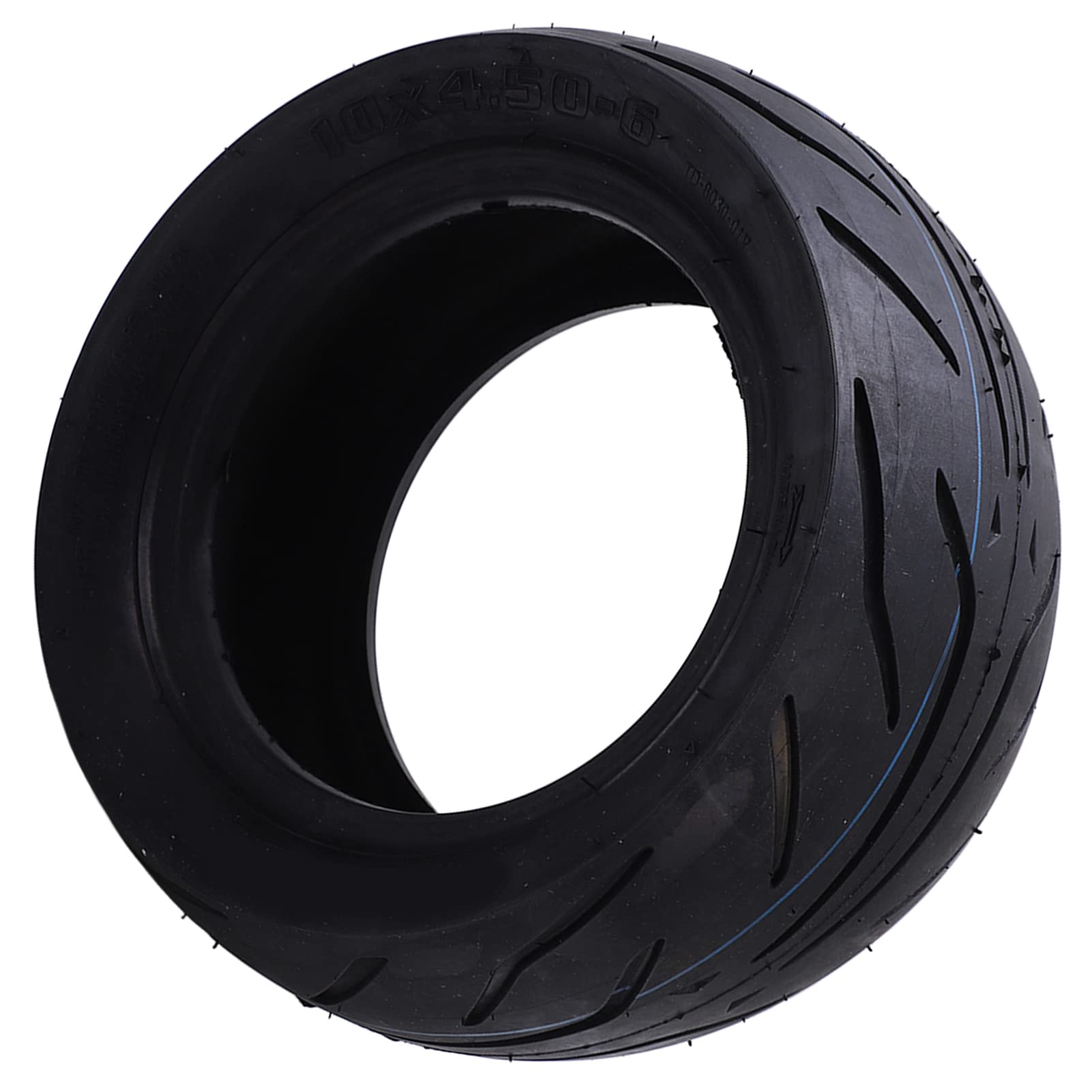 Neumático sin Cámara para Patinete Eléctrico, Seguro Resistente Neumático 10 Pulgadas Goma 10x4,50 for Niños Adultos Viajes Cortos Desplazamientos Urbanos
