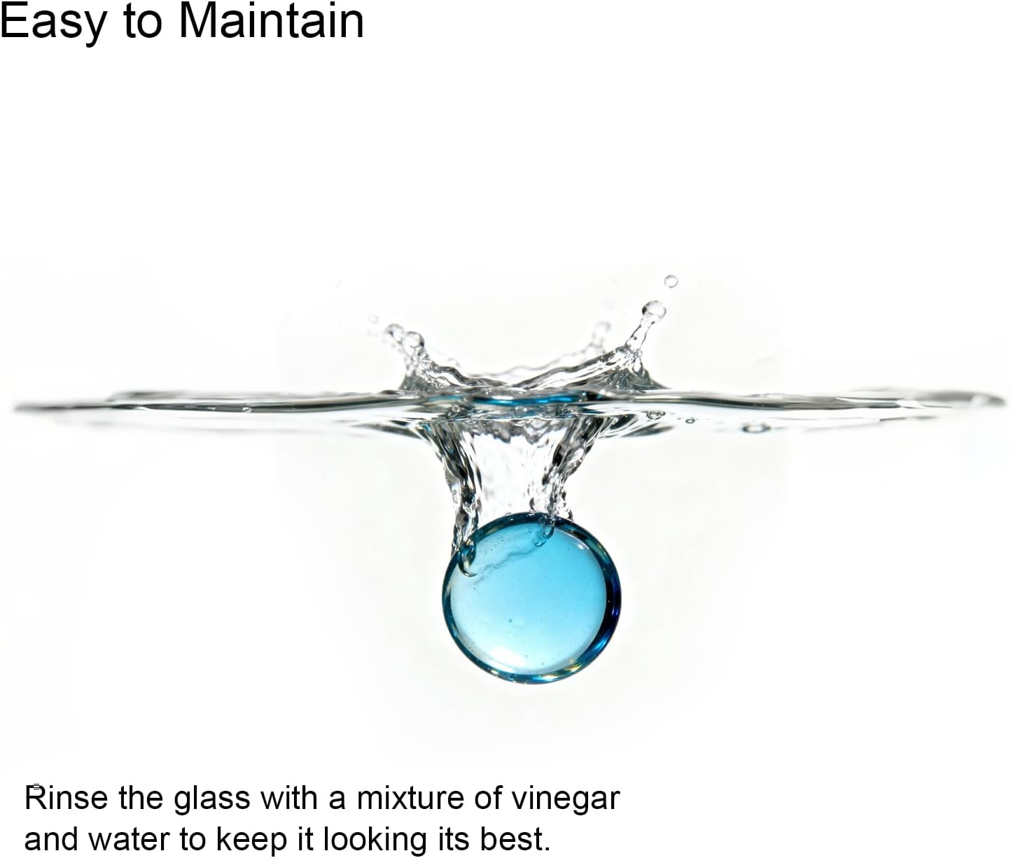 Fire Glass Beads Ultra Clear 10 Pounds 1/2 inch Tempered Glass Rocks