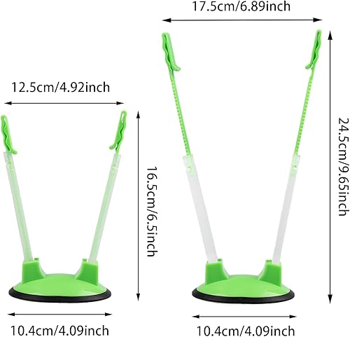 Miniatura 2 de LLMSIX 2 soportes holgados, soporte para bolsas de sándwich, brazos ajustables, soporte para bolsa de congelador, soporte antideslizante para