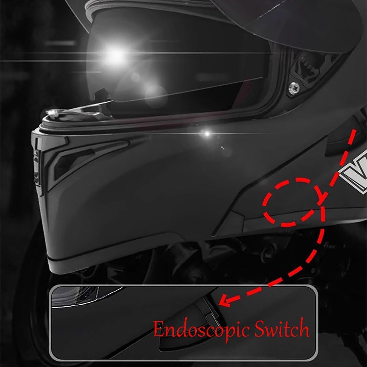 Casco da Moto Integrale, Casco Apribile con Doppia Visiera Parasole, Casco Modulare da Uomo E da Donna per Adulti, Ciclomotore, Corse su Strada, Scooter, Bici, Cruiser, Omologato Ece, B, XXL(63~64cm)