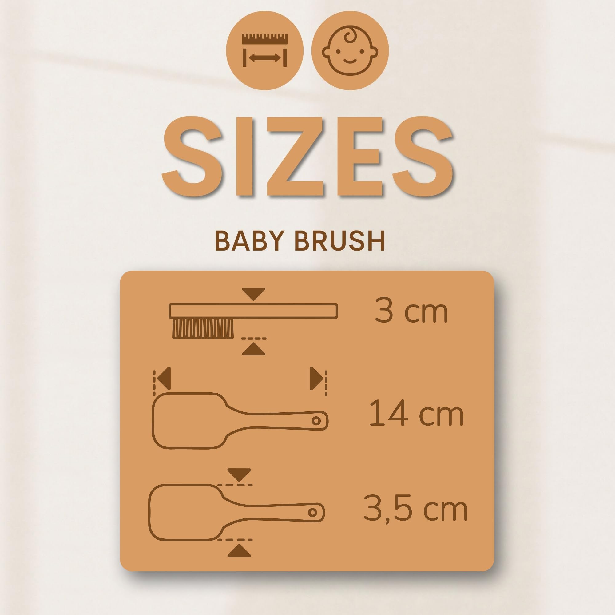 DOJA Barcelona Brosse en Bois pour Massage Bébé pour Soin Capillaire Efficace - Brosse à Cheveux Bébé aux Poils Extrêmement Doux - Brosse Bois pour Utilisation Aisée - Toilettage Nourrissons