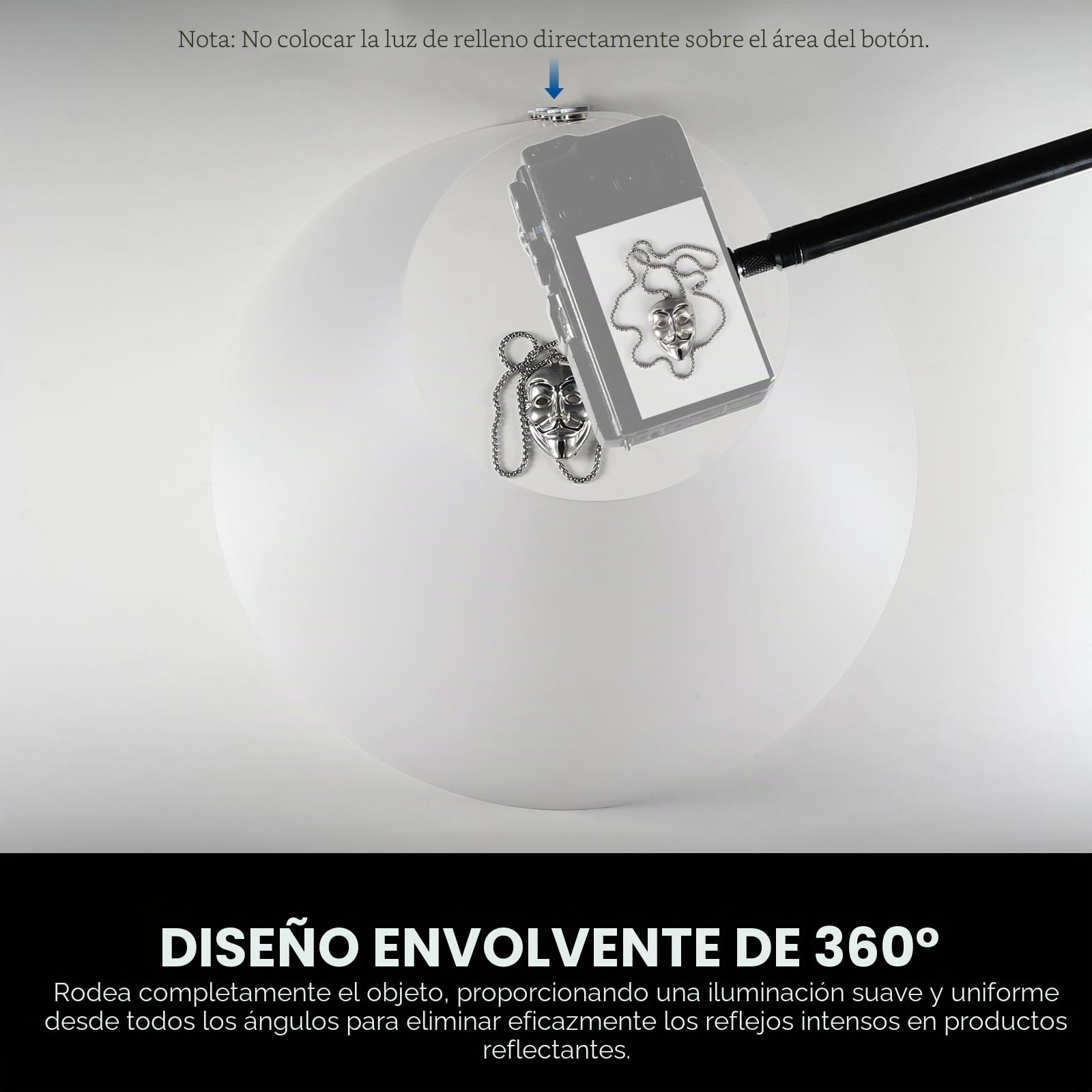 NEEWER Paquete de 3 Conos Luz (14"/15"/20"), Actualizado 0,5mm Grosor Difusor Flash Fotografía, Alternativa para Fotografía Joyería Fotografía Caja Luz, sin Sombras Reflejos, NK006