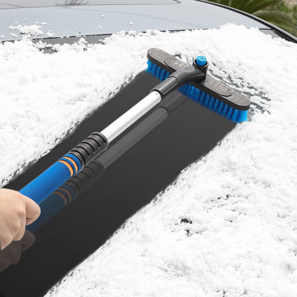 Wintermaschine Ausziehbare Autoreinigung Eiskratzer Schneeschaufel Auto Windschutzscheibe Schneebürste Mit Ergonomischem Schaumstoffgriff Abnehmbar