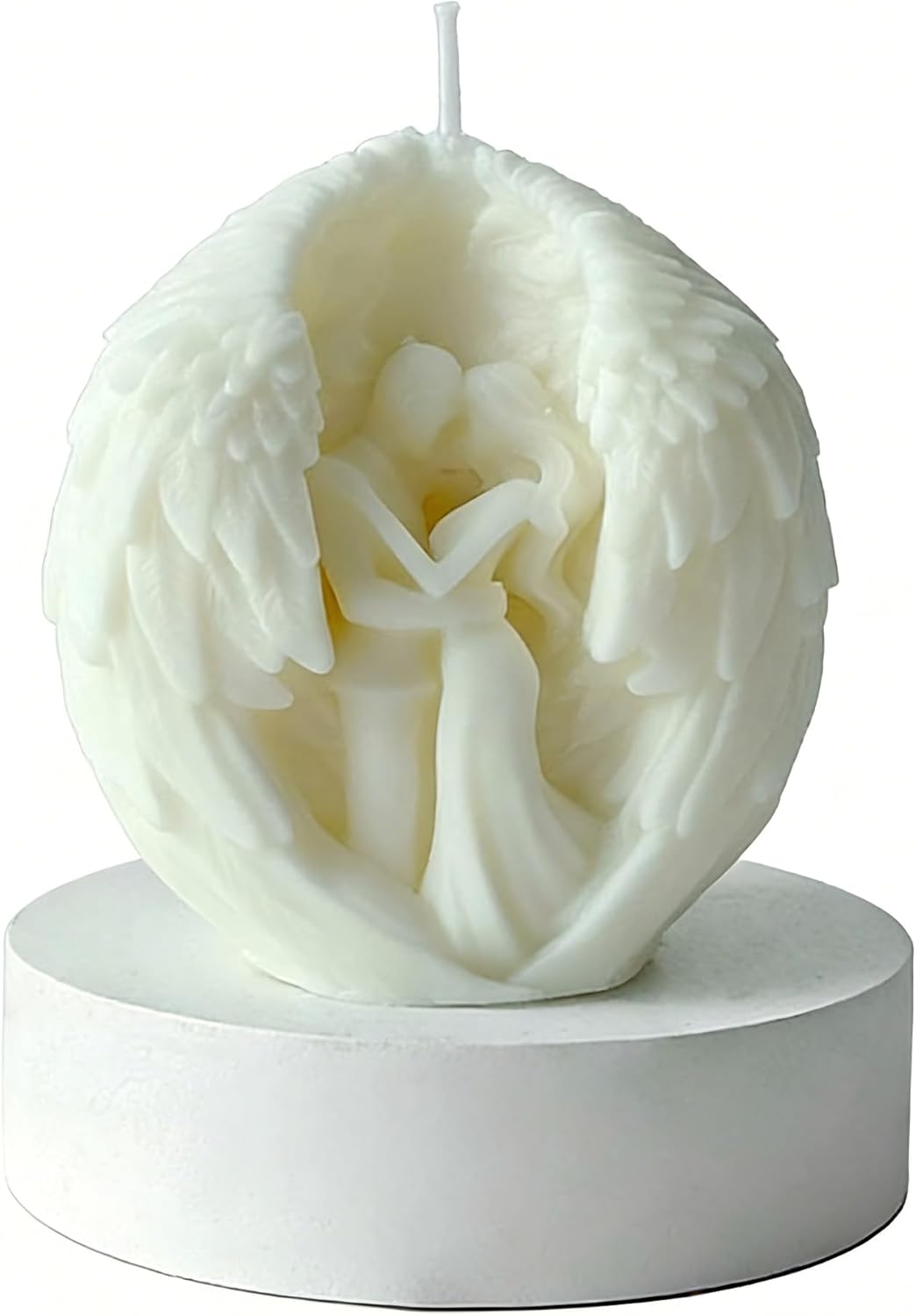 3 Pcs Couple Hugging Scented Candles, Romantic Dinner Prop (Pink)