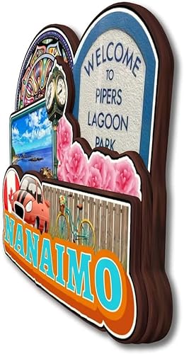 Miniatura 3 de Nanaimo British Columbia Canada - Imán de madera para nevera, colección de madera 3D, hecho a mano, recuerdos de la ciudad de viaje, imán para
