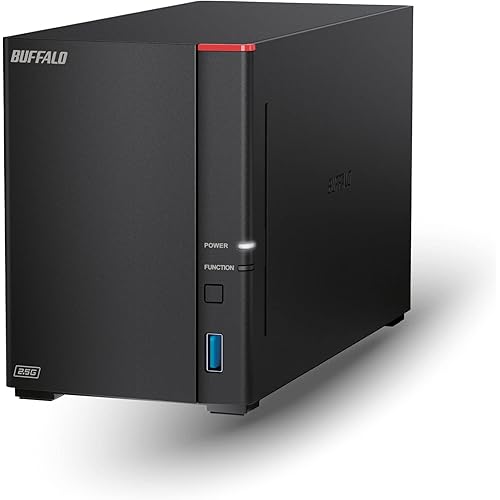 BUFFALO LinkStation 720 16TB 2-Bay Home Office Private Cloud Data Storage with Hard Drives Included/Computer Network Attached Storage/NAS Storage/Network Storage/Media Server/File Server