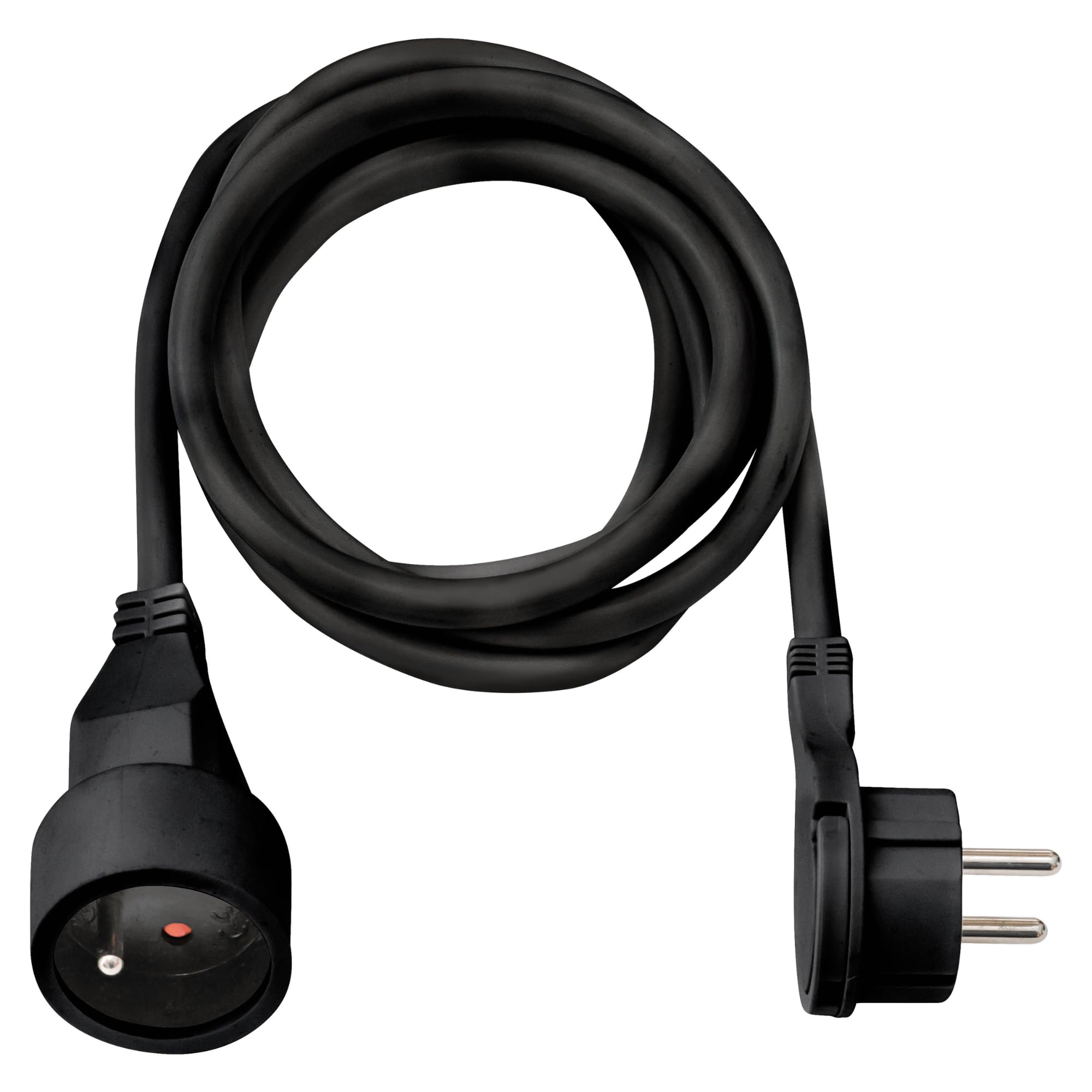 Brennenstuhl Rallonge 2m câble fiche plate Noir
