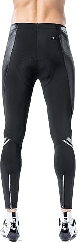 Miniatura 2 de Santic Mallas de ciclismo para hombre, pantalones largos de bicicleta, bolsillos al aire libre, ciclista, equitación, ropa de bicicleta