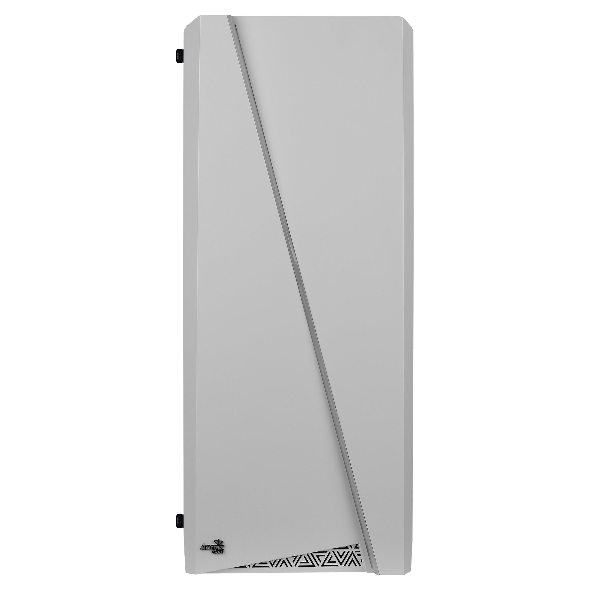 Aerocool CYLON – obudowa PC (pół-pochodnia, ATX, akrylowa ściana boczna, RGB LED z przodu, 13 trybów świecenia, łącznie z wentylatorem 12 cm z tyłu, USB 3.0), biała