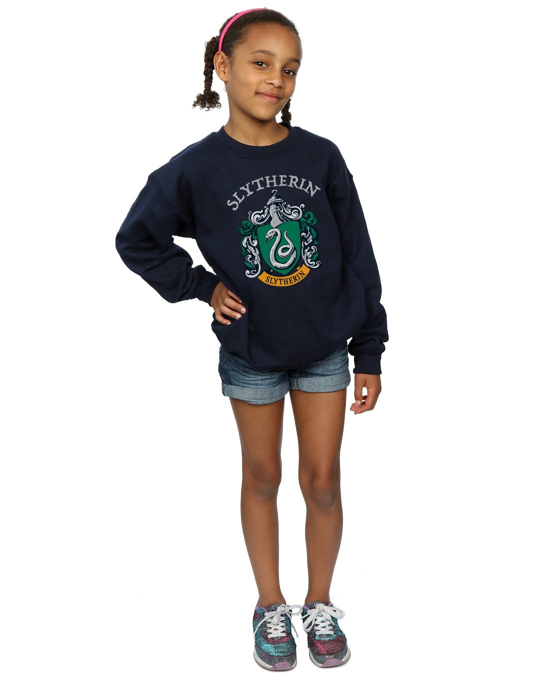 Harry Potter Mädchen Slytherin Crest Sweatshirt
