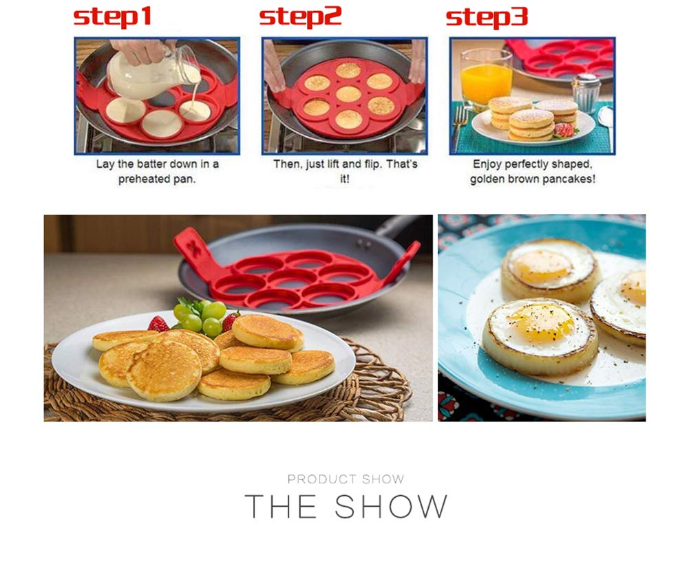 Kavolet Pfannkuchenpfanne Mit 7 Tierformen - Antihaft Für Lustige Pancakes