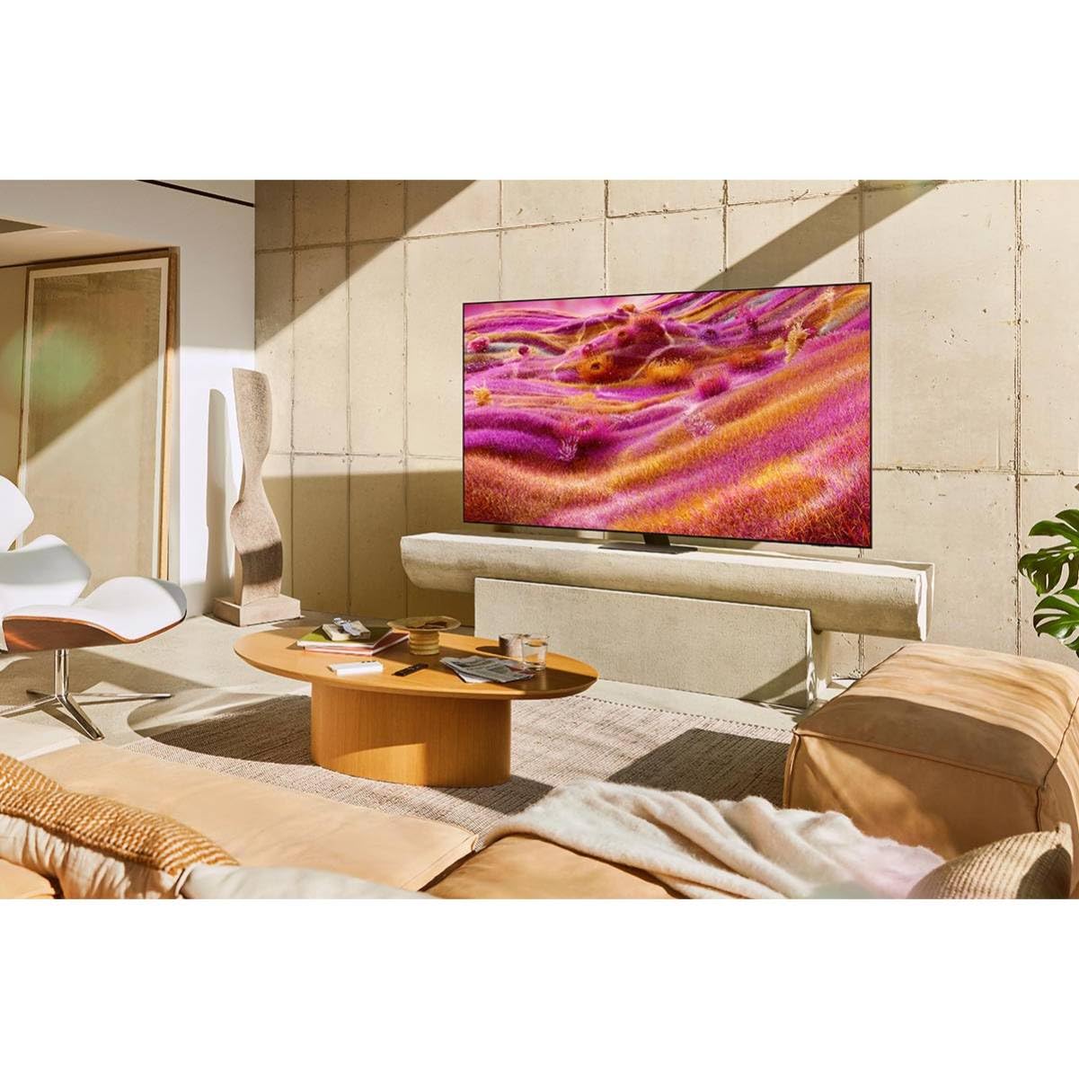 Samsung Neo QLED 4K QN90F 55 Zoll (138 cm) Mini LED Fernseher, Antireflexion, NQ4 AI Gen3 Prozessor, Neo Quantum HDR+, 4K Upscaling Pro, Dolby Atmos, Knox Security, Samsung Vision AI Smart TV