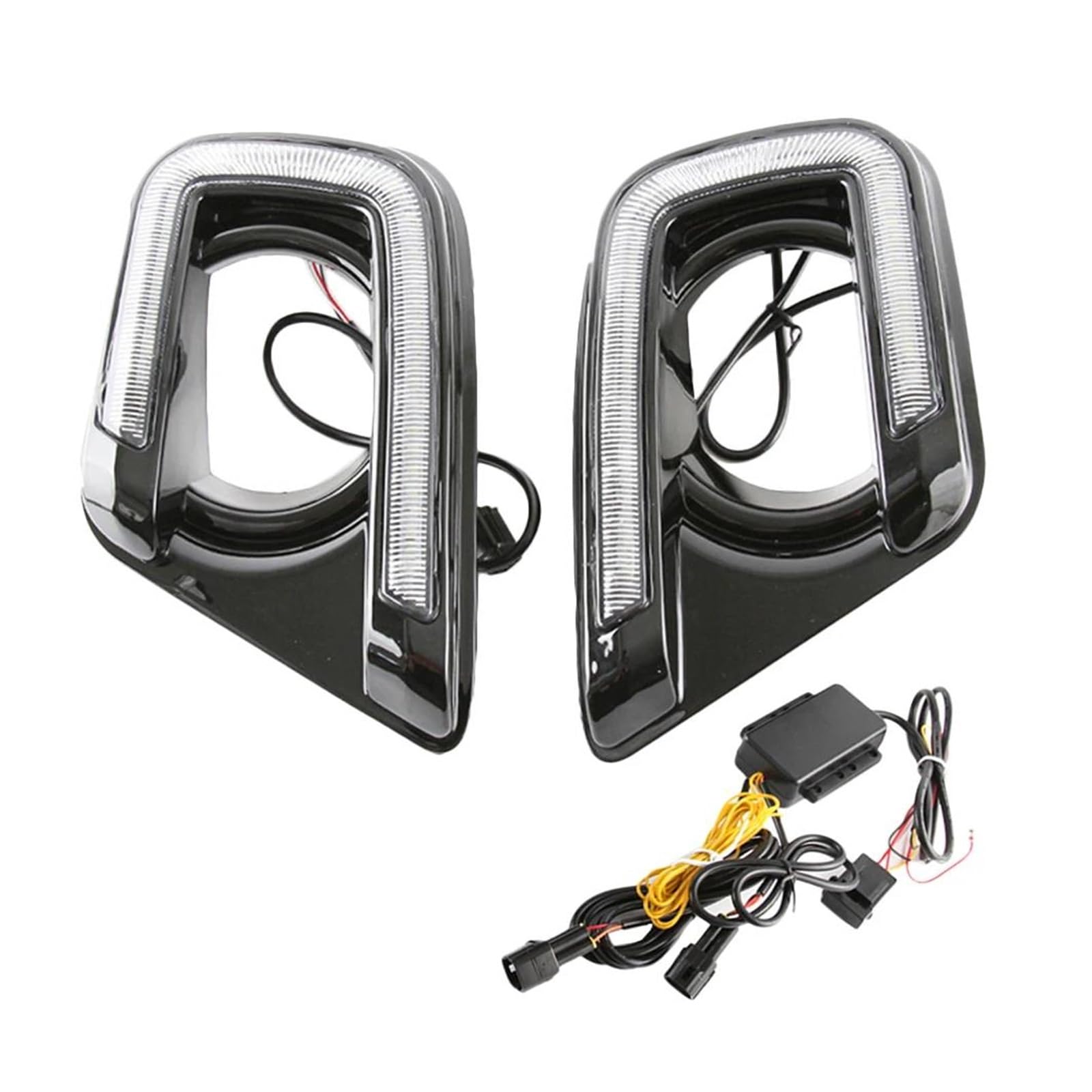 Genérico Piloto Intermitente 2 Uds Para Dodge Para Viaje 2013 2014 2015 2016 LED DRL Luz Circulación Diurna Parachoques Delantero Lámpara Antiniebla Señal Giro Intermitente Retrovisor