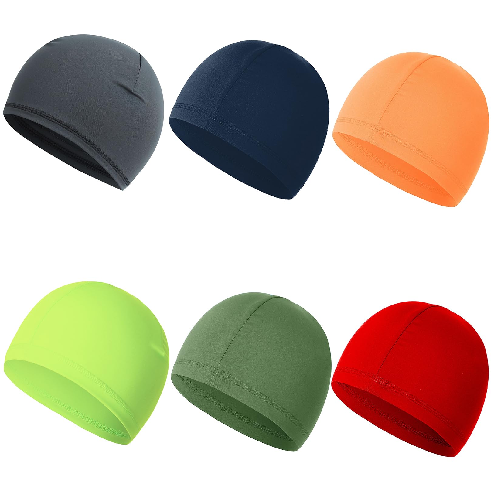 6 pezzi di raffreddamento ciclismo cappelli casco fodera uomo donna teschio running beanie cappello