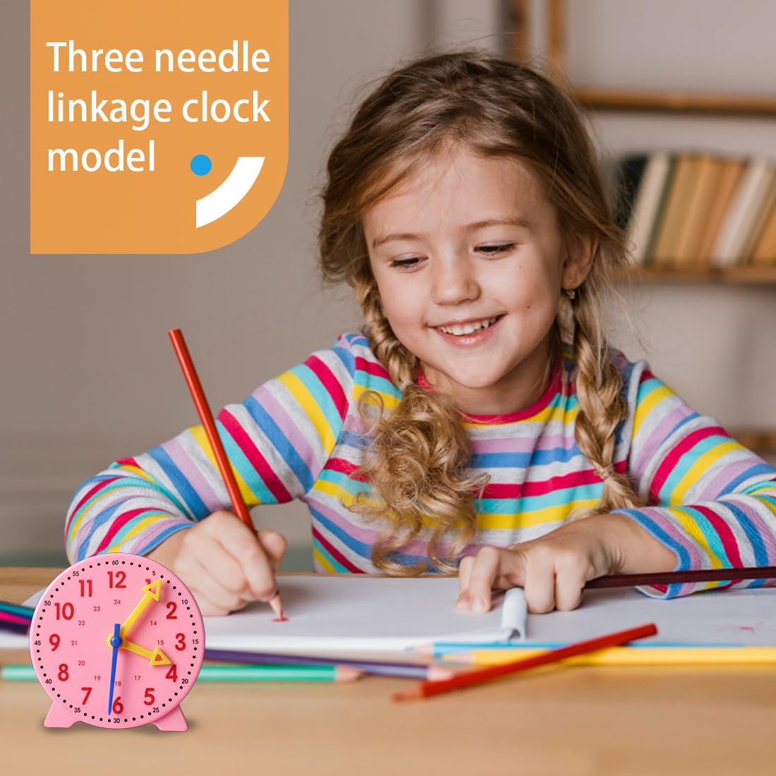 1 Articolo Tabelline per Bambini,Mini Orologi, Pacchetto Intelligente per l’apprendimento Individuale della Matematica in Classe, dai 5 Anni in avanti-Blu