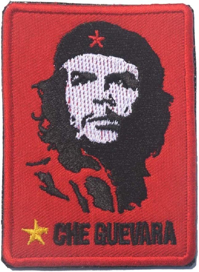 Che Guevara Embroidered Sewed On or Velcroed On Patch Applique (Rectangle)