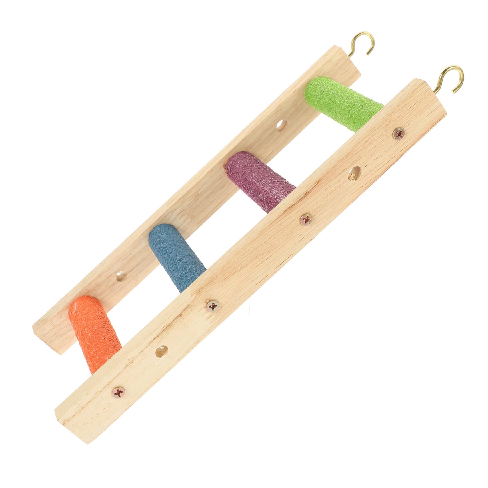 COSMEVIVI Parrot Ladder for Climbing and Training Step Ladder for Parrots Hamsters and Chinchillas Stimulate Play and Exercise Pet Bird Accessory