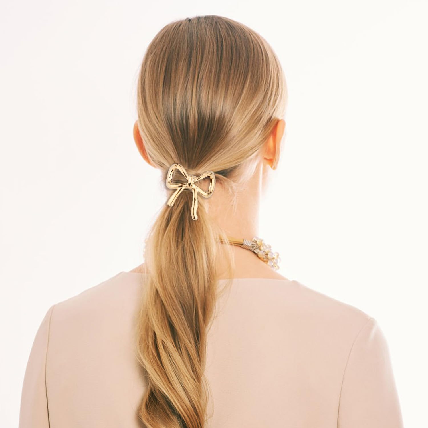 6pcs Metal Bow Hair Ties - Image 4