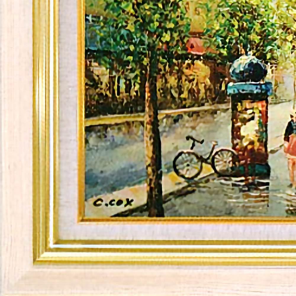 Amazon.co.jp: C・COX パリの風景 F6号 受注制作 油彩画 油絵 風景画 