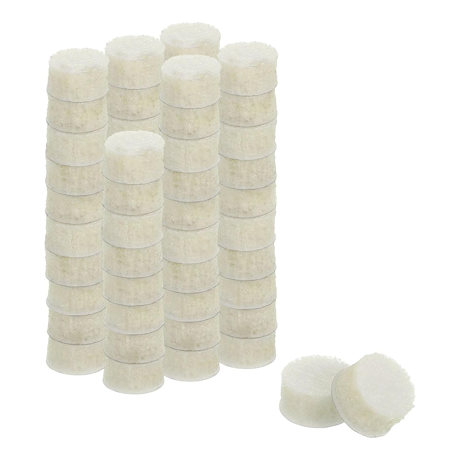 uxcell Furniture Pads 60Pcs 0 375 - Round Self Adhesive Felt Furniture Pads Floor Protectors for Furniture Feet