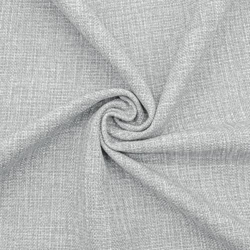 DESHOME Boston Tissu au mètre résistant pour tapisserie d'ameublement de canapé, coussins de chaise Gris glace 30 mètres