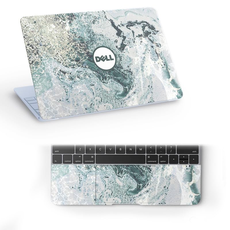 Image of Galaxsia DL232 Top+Wrist Pad Vinyl Laptop Skin /Sticker /Cover for 15 to 15.6 Inches Laptops Laminated-Removable-HD Quality Compatible for Dell-(15x10 Inches)