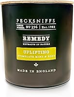 Vista 20 de Pecksniffs - Vela perfumada clásica blanca con 1 mecha, pomelo y cítrico, velas de lujo elegantes de vidrio - 6.49 onzas