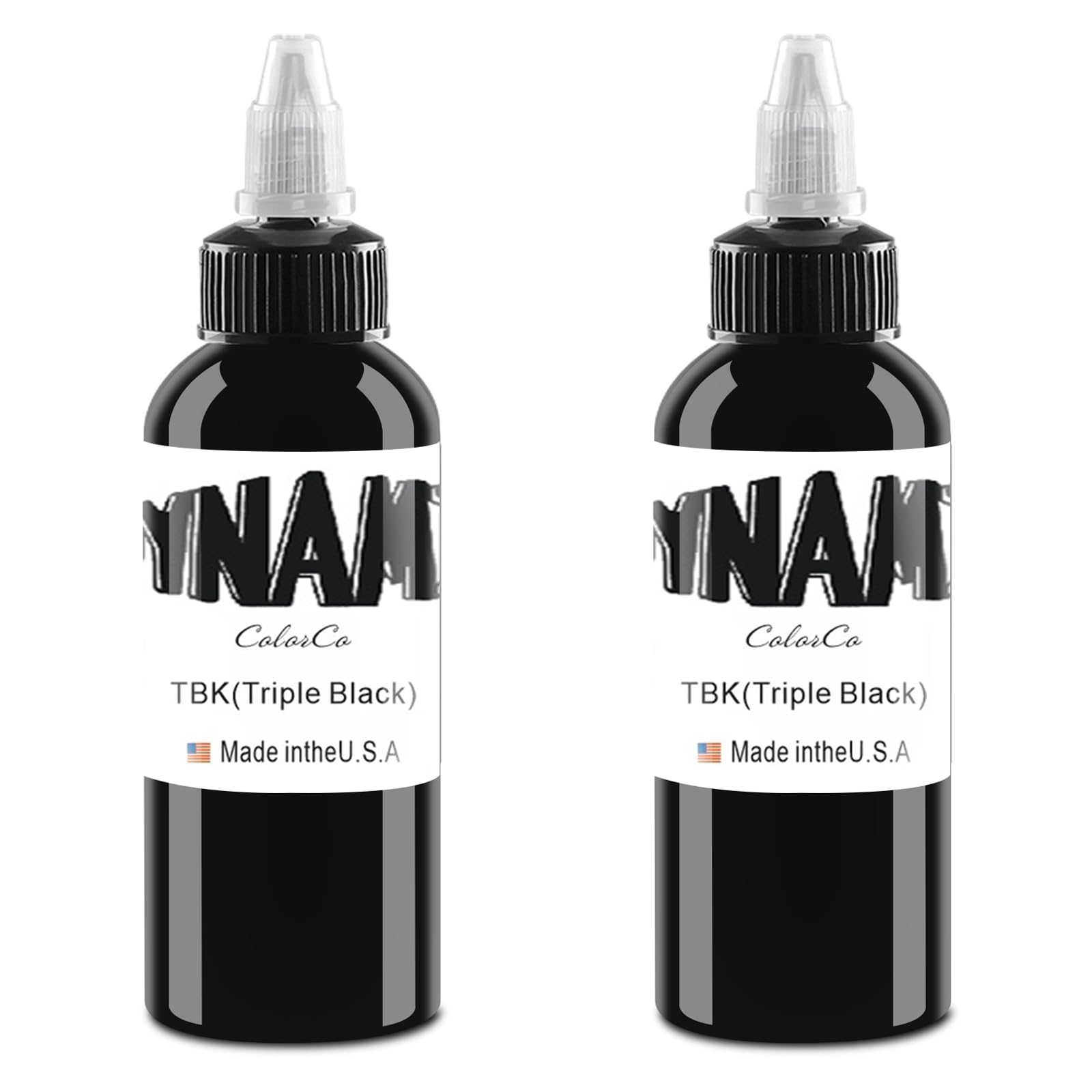 2 botellas de tinta negra pura para tatuajes, tinta negra verdadera para tatuajes humanos o piel experimental (30 ml)