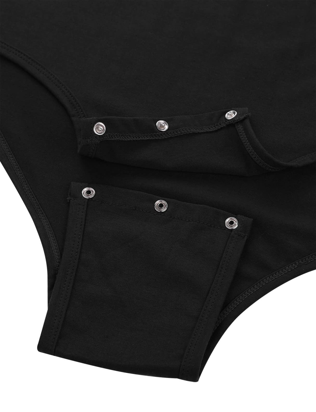 FEESHOW Herren Body Kurzarm Bodysuit Jumpsuit Fitness Sport Shirt Erwachsene Strampler Einteiliger Unterwäsche Nachtwäsche