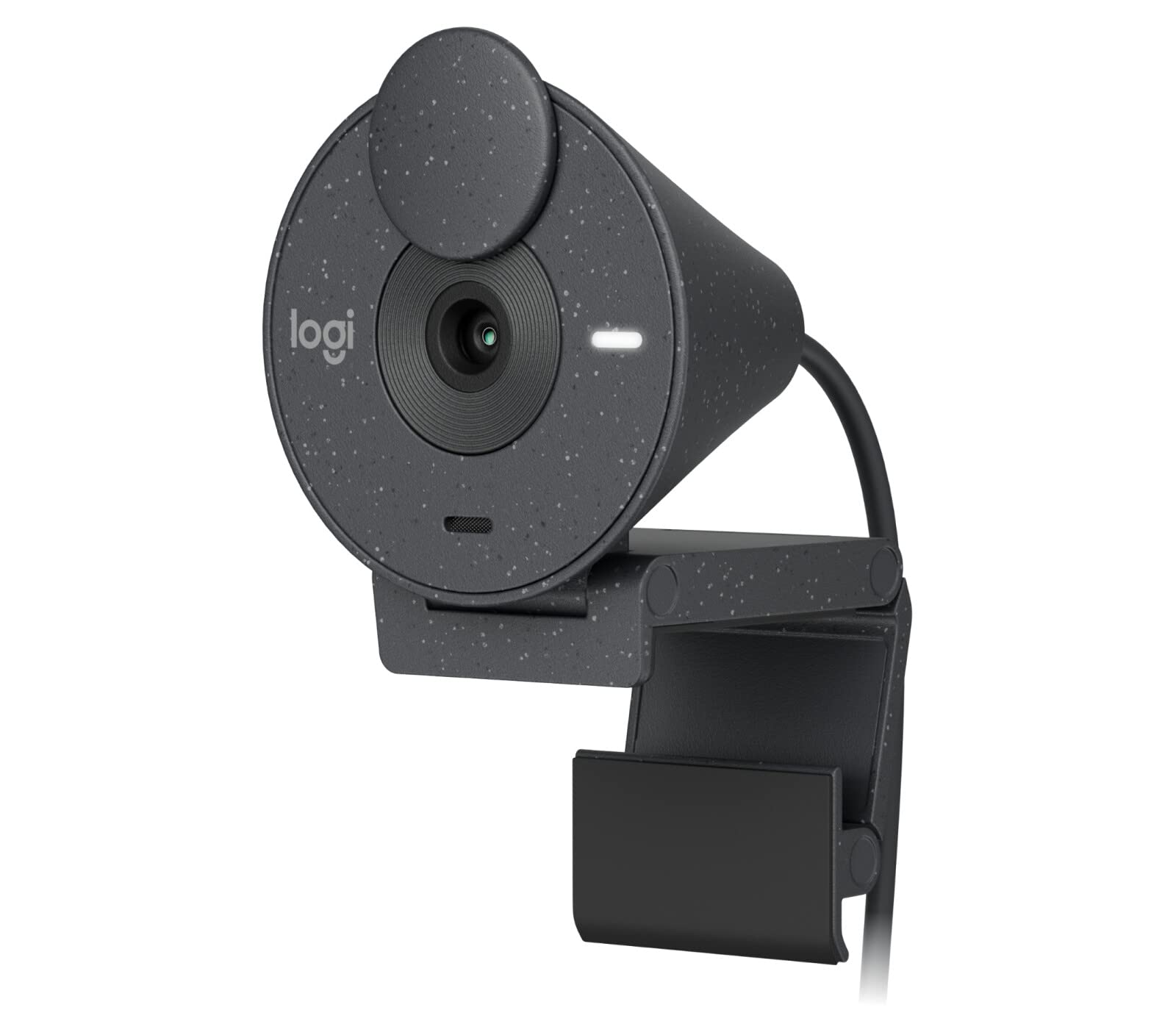 LogitechBrio 300 Full HD Webcam with Privacy Shutter, Noise Reduction Microphone, USB-C, Ceritified for Zoom, Microsoft Teams, Google Meet, Auto Light Correction, Streaming Webcam - Graphite