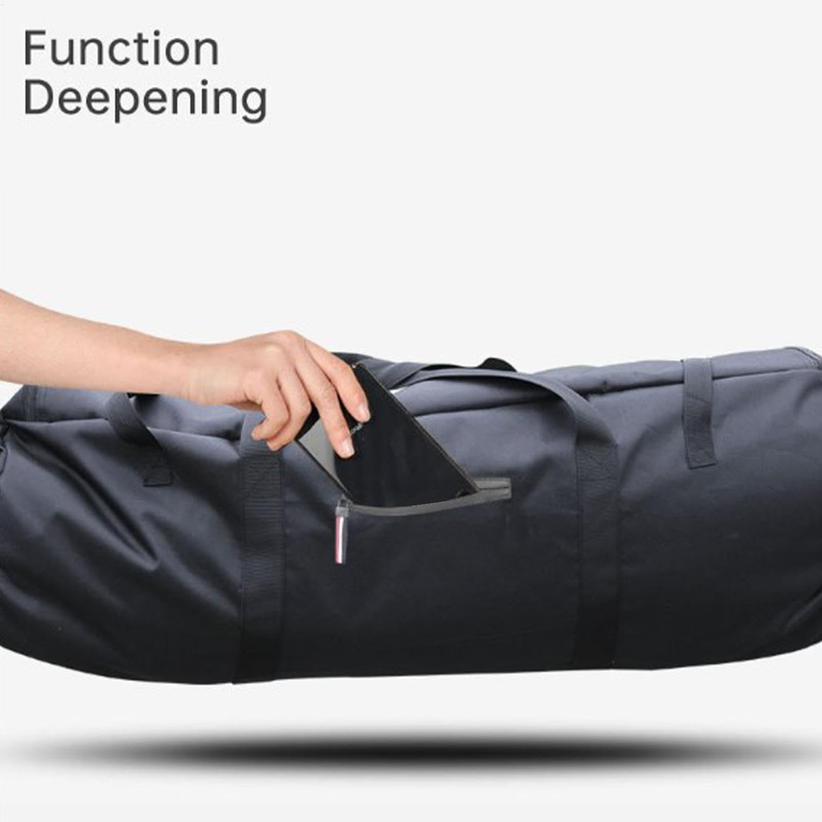 Générique Borsa da viaggio extra larga, impermeabile e con cerniera lampo, borsa per ingranaggi pieghevole, Heavy-Duty Storage, Sturdy Carry Handles for Travel, Camping and Outdoor Packing