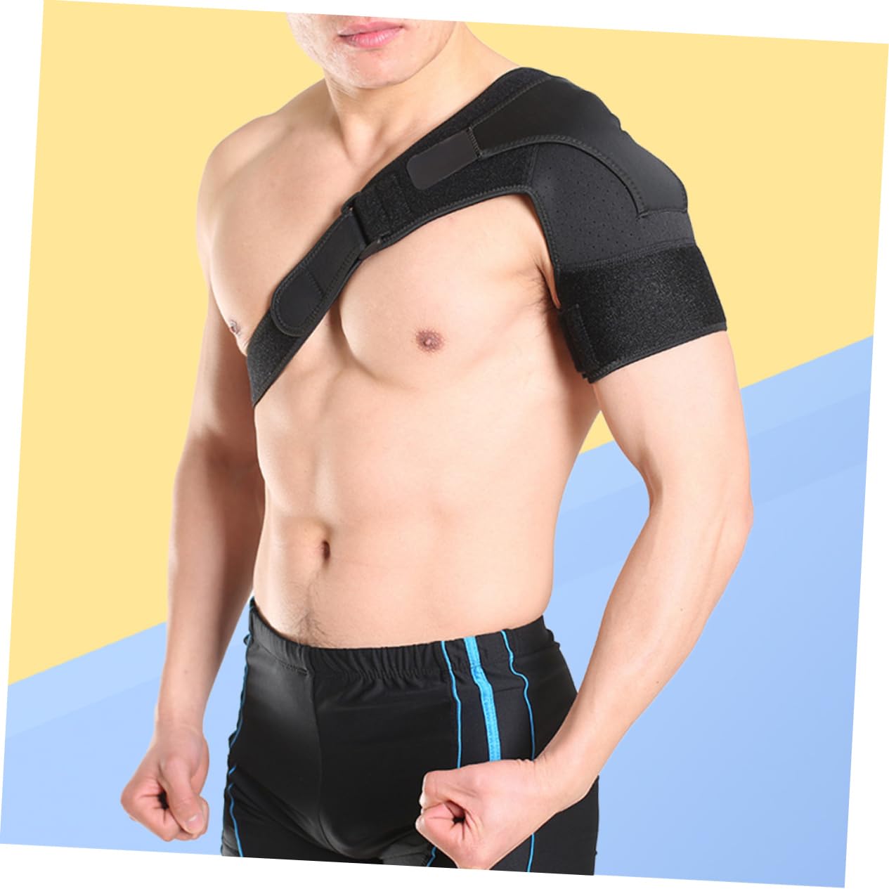 KOMBIUDA Shoulder Support Brace Shoulder Stabilizer Shoulder Pad for Rotator Cuff Shoulder Breathable Non-slip