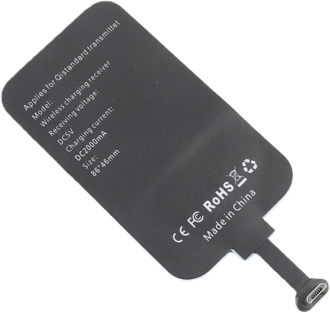 VBESTLIFE Wireless Charger Receiver Efficient 10W Charging Module Patch for Micro USB Phones for 3C Safety Certified Users