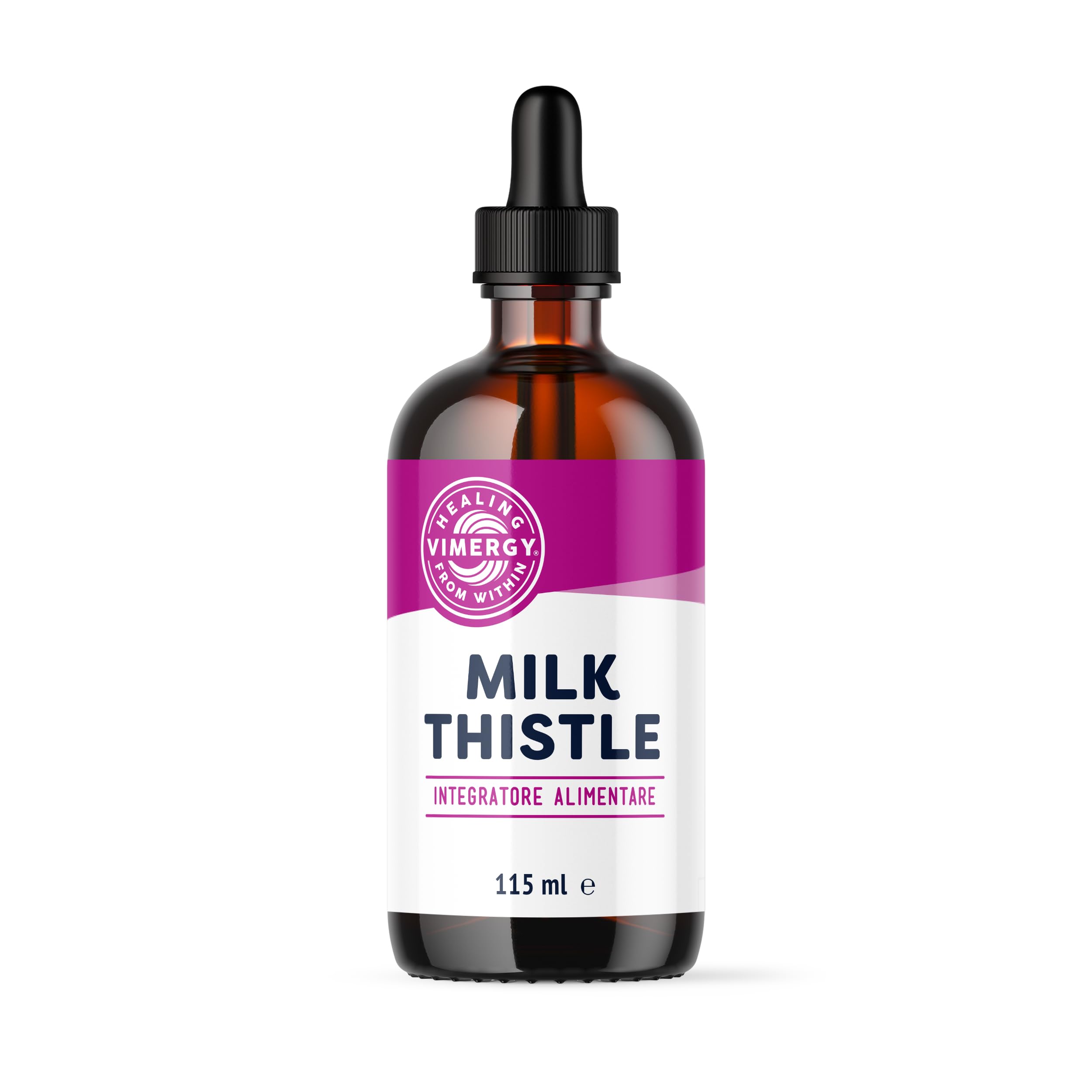 Vimergy Milk Thistle, 57 Dosi – Cardo Mariano in Gocce – Tintura Glicerica – Integratore Vegano – Senza Zucchero né Leganti – Senza OGM e Senza Glutine (115 ml)