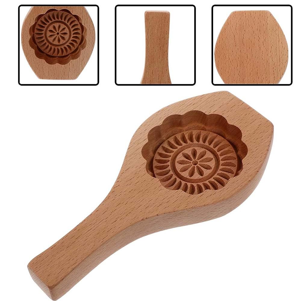 Keksausstecher, Plätzchenformen aus Holz, Kekse, Mondkuchenform, traditionelle chinesische Gebäckformen, Herbstfest-Kuchen, Mondwerkzeug, Kuchenform 3D