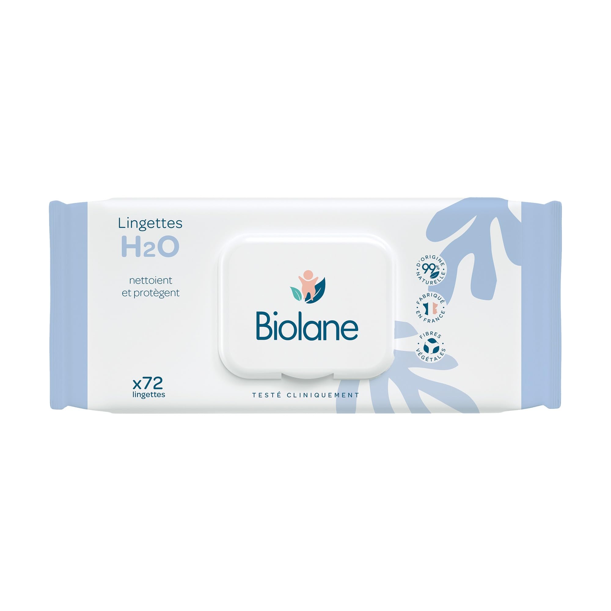 Biolane Thick H2O Baby Wipes 72'S