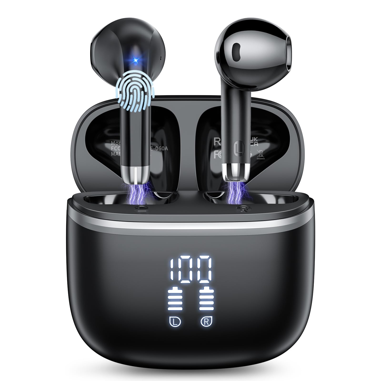 bluetooth 5.4 inear headphones with mic waterproof