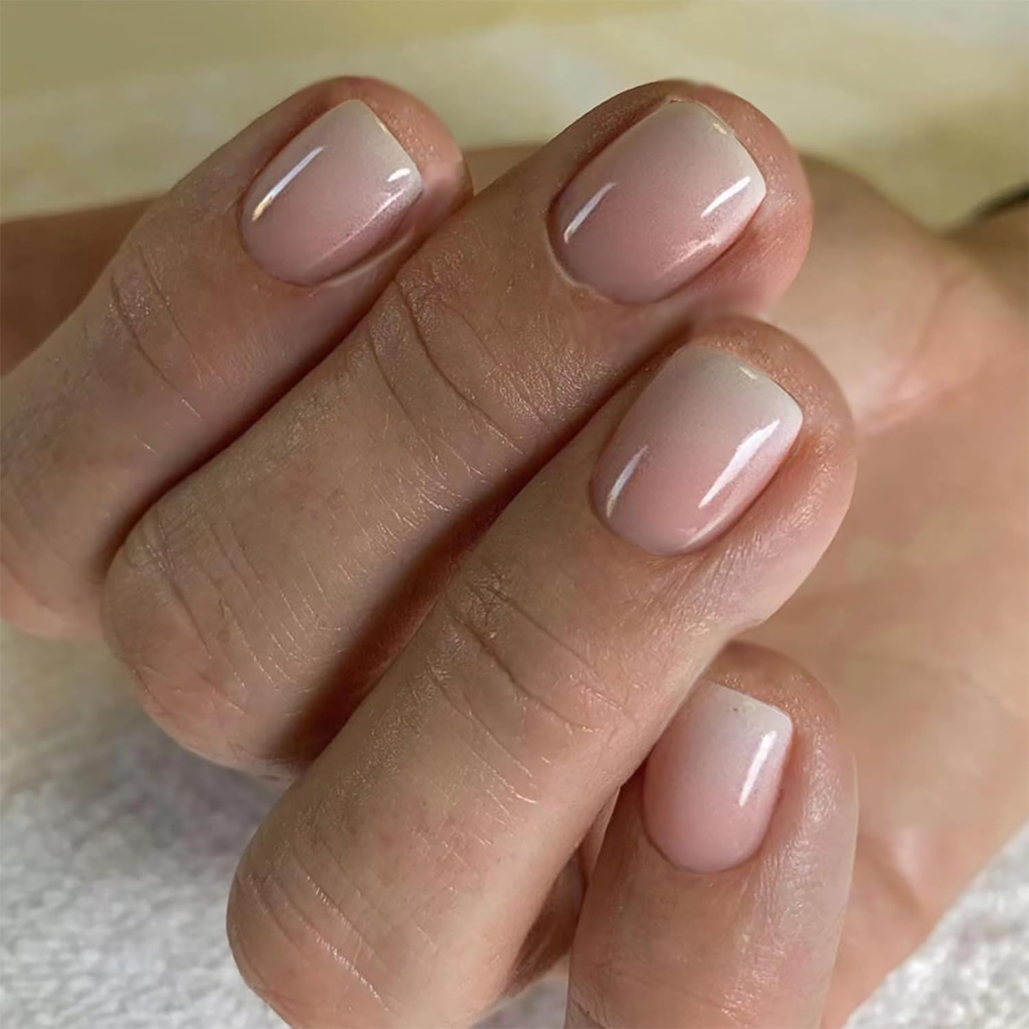 24 Press On Nails - French Tip, Flowers & Glitter -25 24 Press On Nails - French Tip, Flowers & Glitter -25