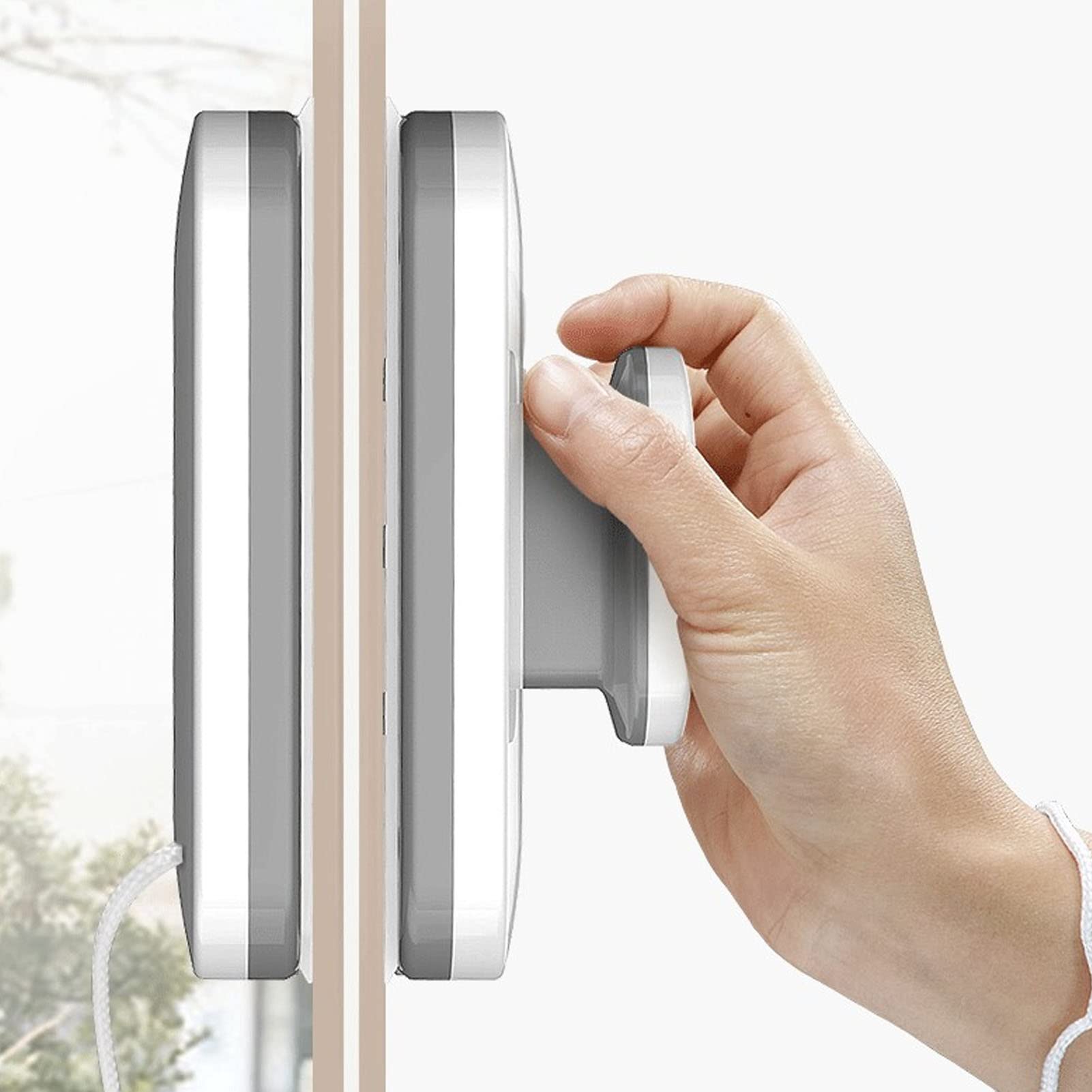 Srliya Limpiacristales Magnético Eficiente para Limpieza Simultánea de Ventanas Interiores y Exteriores